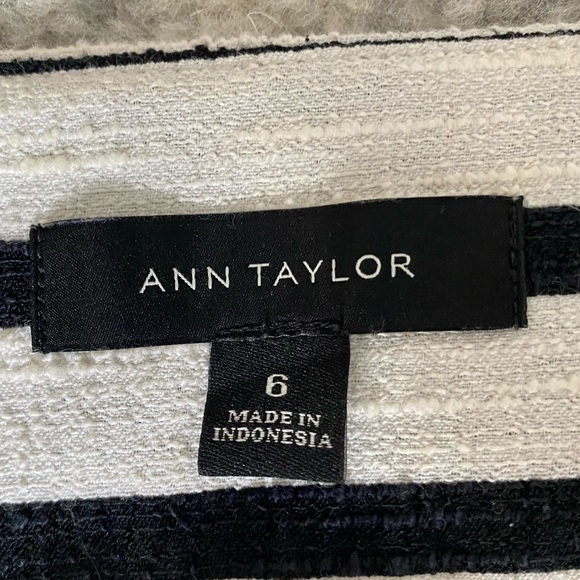 Ann Taylor Striped Cotton Faux Wrap Skirt Size 6 - Picture 9 of 16
